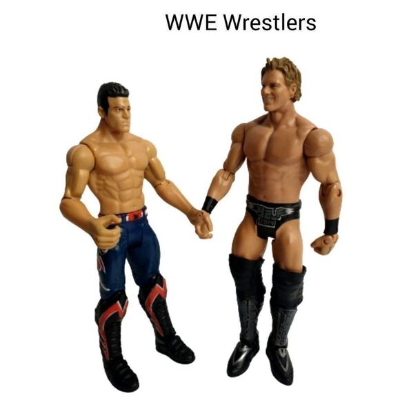 WWE Wrestlers Chris Jericho Evan Bourne Articulated Action Figures Bundle Set - Picture 1 of 4